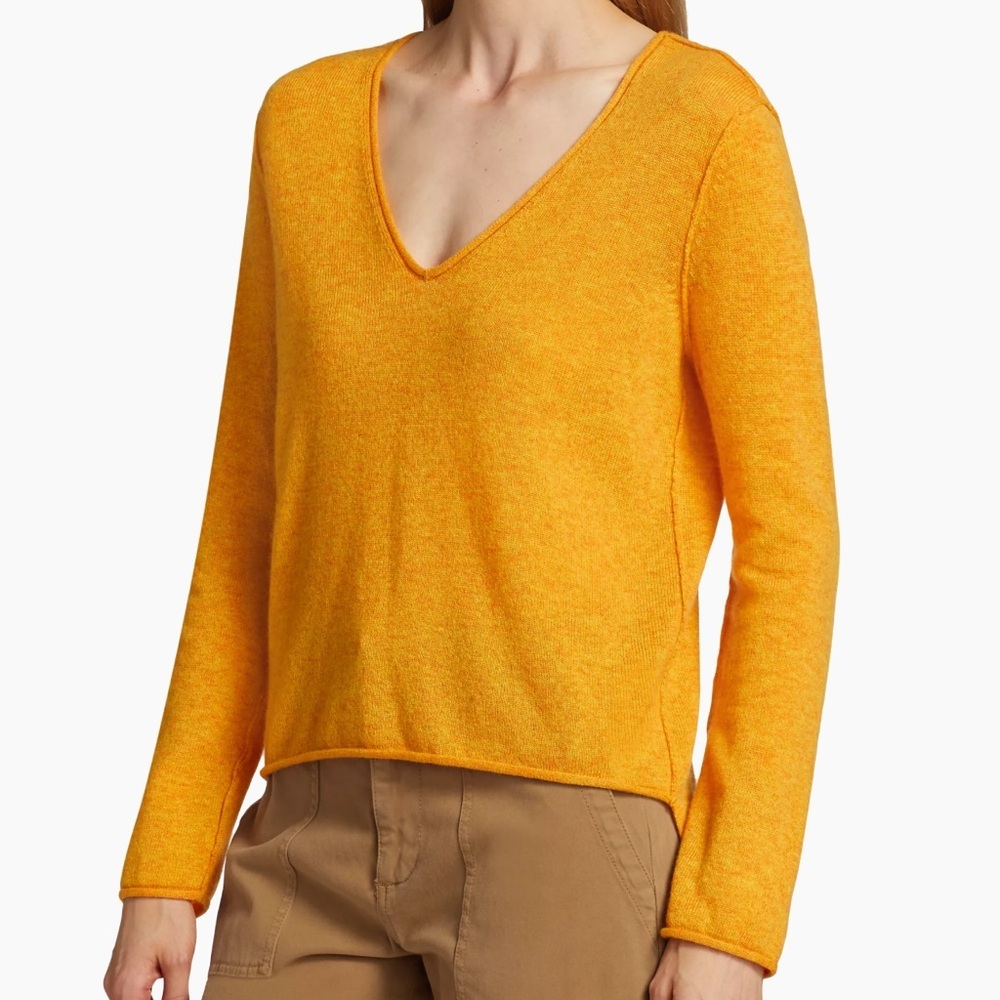 ATM | Wool Blend V Neck Sweater